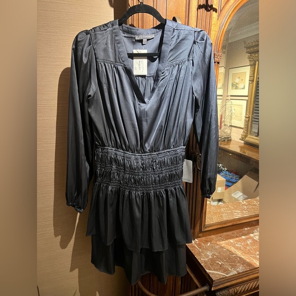 Grey collective silk dress - Picture 2 of 4